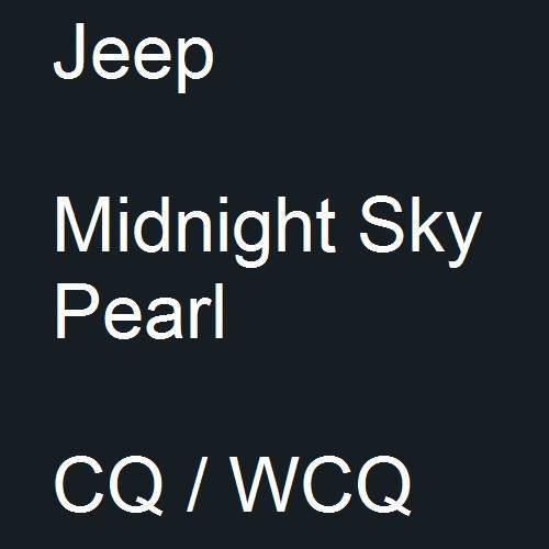 Jeep, Midnight Sky Pearl, CQ / WCQ.